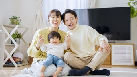 家族写真の撮影イメージ
